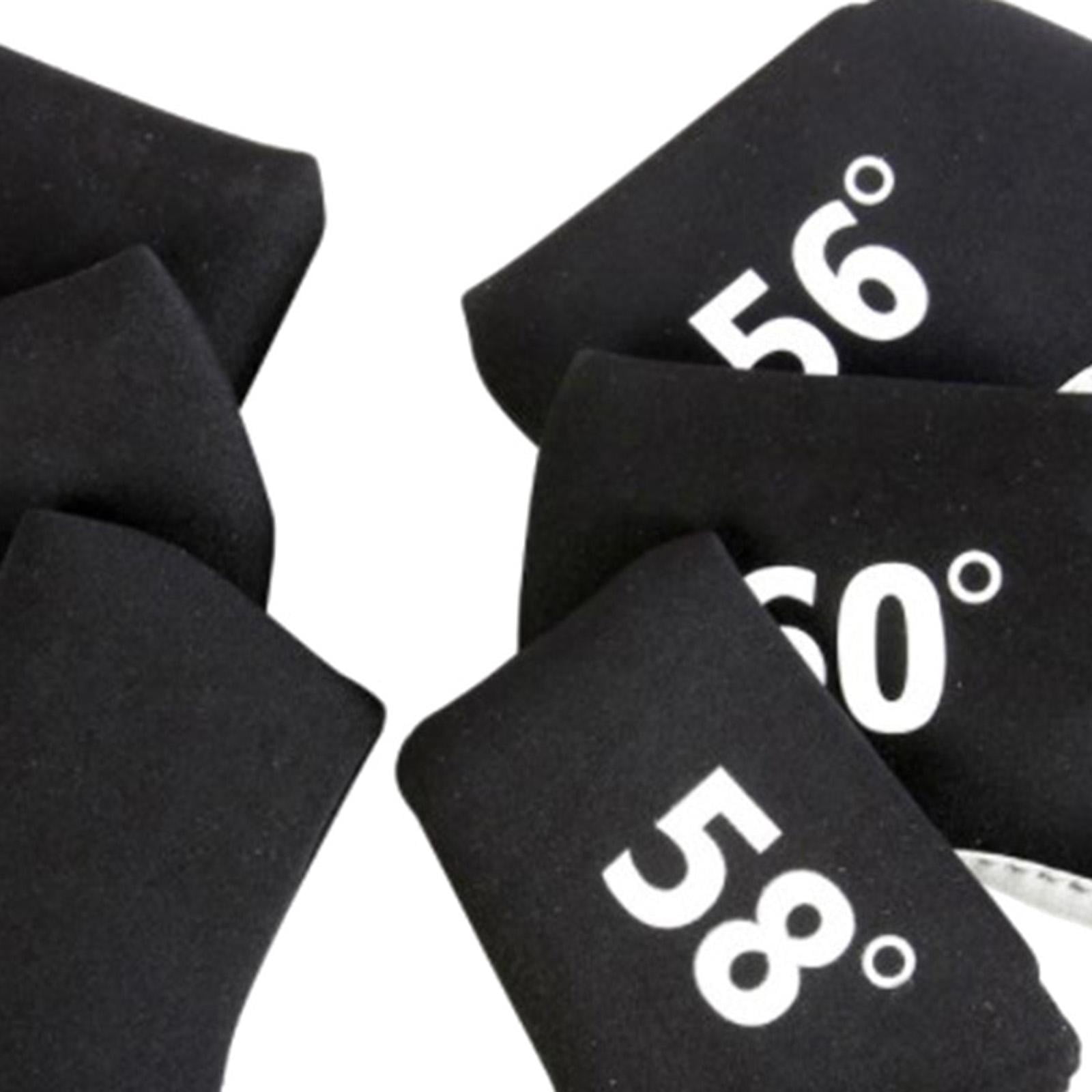 harayaa 2X 6 Pieces Golf Club Headcover Covers for All Driver Clubs Black
