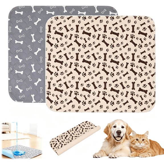 QARUN Puppy Pads with Pheromones,Washable Puppy Pee Pads for Dogs,Reusable Puppy Pads Washable for Dogs & Cats,Washable,Durable Leak-Proof & Anti-Slip Pet Training Pads for Home & Trave