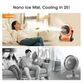 thumbnail image 4 of Portable Misting Fan, Outdoor Fans for Patios with Water Mist, 10000mAh Rechargeable Battery Personal Cooling Fan with Mister, 8-Inch, 250mL Water Tank & LED Lantern, for Home,Outside, Camping Orange, 4 of 9