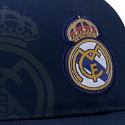 Icon Sports Offical Licensed 2024 Real Madrid Soccer Cap - Navy Faded Logo