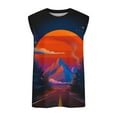thumbnail image 5 of Zylanna Men's Hawaii Tank Tops Pullover, Sleeveless Beach Vacation Crew Neck Cool Vest Casual T-Shirts for Men Black Size 4XL, 5 of 5