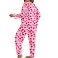 thumbnail image 5 of FDGIU Women Valentine's Day Plus Size Sleepwear - Long Sleeve Loungewear Set XL-5XL, 5 of 7
