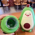 thumbnail image 2 of Avocado Glass Portable Carrying Rope Student Double-Layer Insulation Water Cup Gift Drinking Water B, 2 of 5