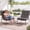 2 Piece-Gray, variant on OMNIBERG Outdoor Rocking Chair Set of 2 with Footrest, Oversized Papasan Rocker Indoor Outdoor Lounge Chair, Waterproof Comfy Cushion, Perfect for Patio, Porch, Garden, Living Room, Gray