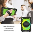 thumbnail image 3 of Case for iPad Mini 5 2019/Mini 4 2015 (5th/4th Generation 7.9 inch) with Screen Protector, 360 Degree Rotating Kickstand Hand Strap Shockproof Cover with Shoulder Strap, Lime PC, 3 of 7