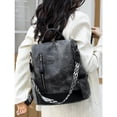 thumbnail image 5 of PRIYAL Leather Laptop Backpack for Women,  Work Travel Bag, Teacher Nurse Convertible Backpack Purse, 5 of 12