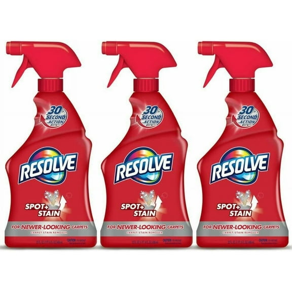 Resolve Carpet Spot & Stain Remover, 22 fl oz Bottle, Carpet Cleaner (Pack of 3)