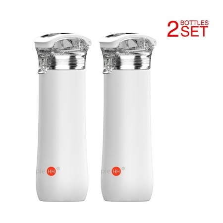 Holiday Season | 2-Pack Simple HH 23oz BPA Free Double Wall Vacuum Insulated Stainless Steel Water Bottle With Leak Proof Lid, Sweat Free, High Quality, Cup Holder Friend Size, Great For Gym (Best Water Bottle For Gym)