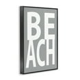 thumbnail image 4 of Stupell Industries Beach Word on Grey Typography Painting Black Framed Art Print Wall Art, 12 x 18, 4 of 10