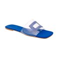 thumbnail image 1 of Sandalias de piso color Azul Rey Exterior Sintético, Ajuste con 1 tiempo, Construcción Vegano RBBASICS 882334, 1 of 3