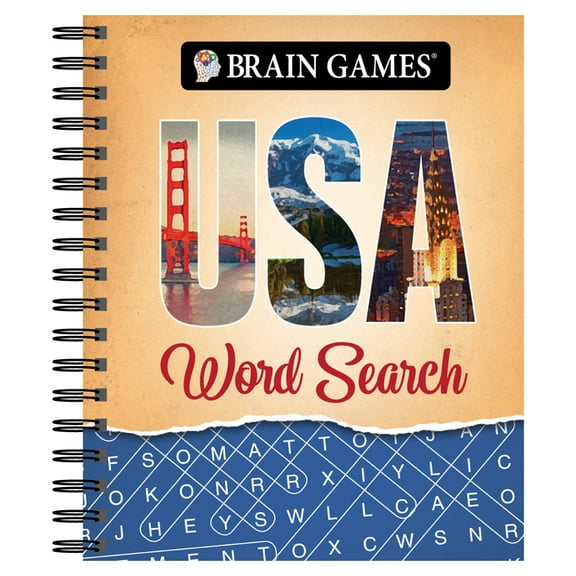 Brain Games Brain Games - USA Word Search (#2), (Spiral-Bound)