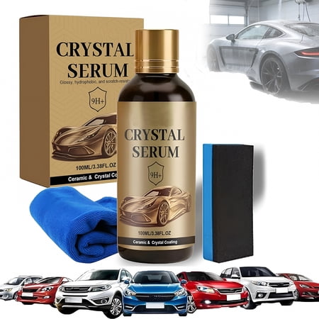 VELIMO Crystal Serum,9H Graphene Ceramic Coating,Crystal Serum for Cars 100Ml Advanced Nano Ceramic Coating for Auto Detailing