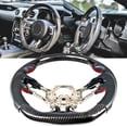 thumbnail image 4 of IKON MOTORSPORTS , Volant Compatible avec Ford Mustang 2018-2023, Kits de Volant en Fibre de Carbone Noire avec Coutures Rouges en Cuir Véritable, 4 of 4