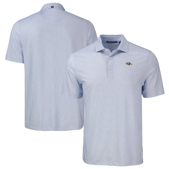 Men's Cutter & Buck Purple Baltimore Ravens Pike Eco Diamond Dot Print Polo