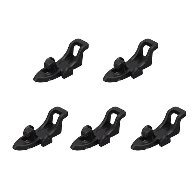 Soidarity Soporte para cebo de 5 uds., soportes de protección para varillas de 6 colores, cebos fijos, práctico, duradero, no se deforma, sólido para Pescar Negro Soidarity OD030100-03
