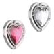 thumbnail image 1 of Gancho colgante plegable en forma de corazón, colgador de bolso con diamantes de imitación de cristal para mesa, gancho para bolso de diamante, Blanco/plateado, 1 of 5