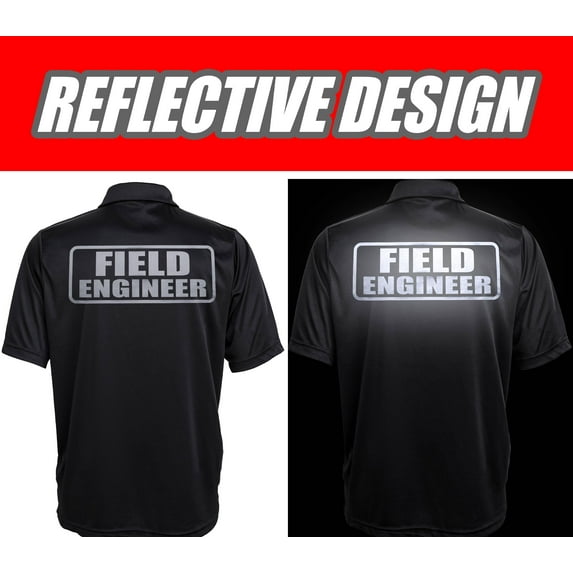 Field Engineer Polo REFLECTIVE design, Performance Polo