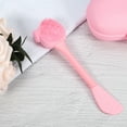 thumbnail image 7 of Unique Bargains Silicone Facial Cleansing Brush Multifunction Handheld Face Scrubber for Face Skincare Pink 6.30"x1.57", 7 of 7