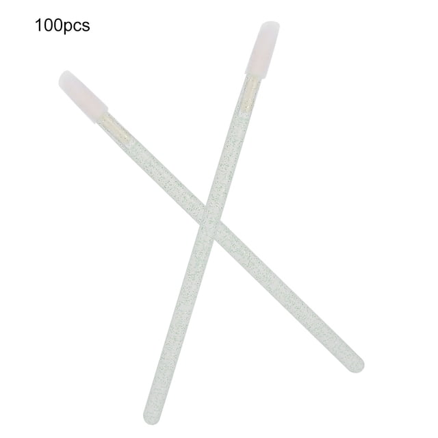 100 Uds cepillo de labios desechable limpieza de pestañas hisopo de algodón cepillo para mousse de pestañas herramienta de maquillaje