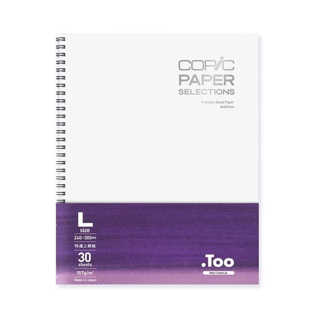 Cuaderno de bocetos Copic encuadernado con alambre, 9 x 12 cm, 30 hojas, 157 g/m², blanco
