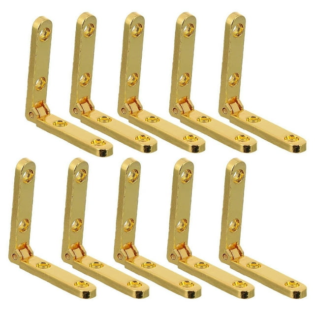 10pcs 90 Degree Hinges Wooden Box Gift Wine Jewelry Box Chest Case Hinge