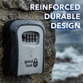 thumbnail image 6 of Good Lock Portable Key Storage Box - Lightweight & Durable Plastic Combination Lockbox - 4-Digit Code Security Lockbox for House Keys, Realtors, Airbnb & Contractors - Gray/Black-2, 6 of 7