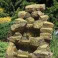 thumbnail image 6 of Sunnydaze Stone Falls Fiberglass Outdoor Water Fountain, 6 of 11