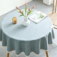 thumbnail image 3 of Nappes en Microfibre Imperméables, Nappes Rondes pour Extérieur et Intérieur, 3 of 5