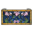 thumbnail image 2 of RADIANCE goods Tiffany-Style Floral Stained Glass Window Panel 34" Wide, 2 of 7