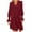 Wine Dresses for Women, variant on SMihono Fashion Womens Casual Flared Long Sleeve Dress V Neck Smocked Flowy A Line Dresses Loose Fit Solid Ruffle Tiered Swing Dress Army Green 8