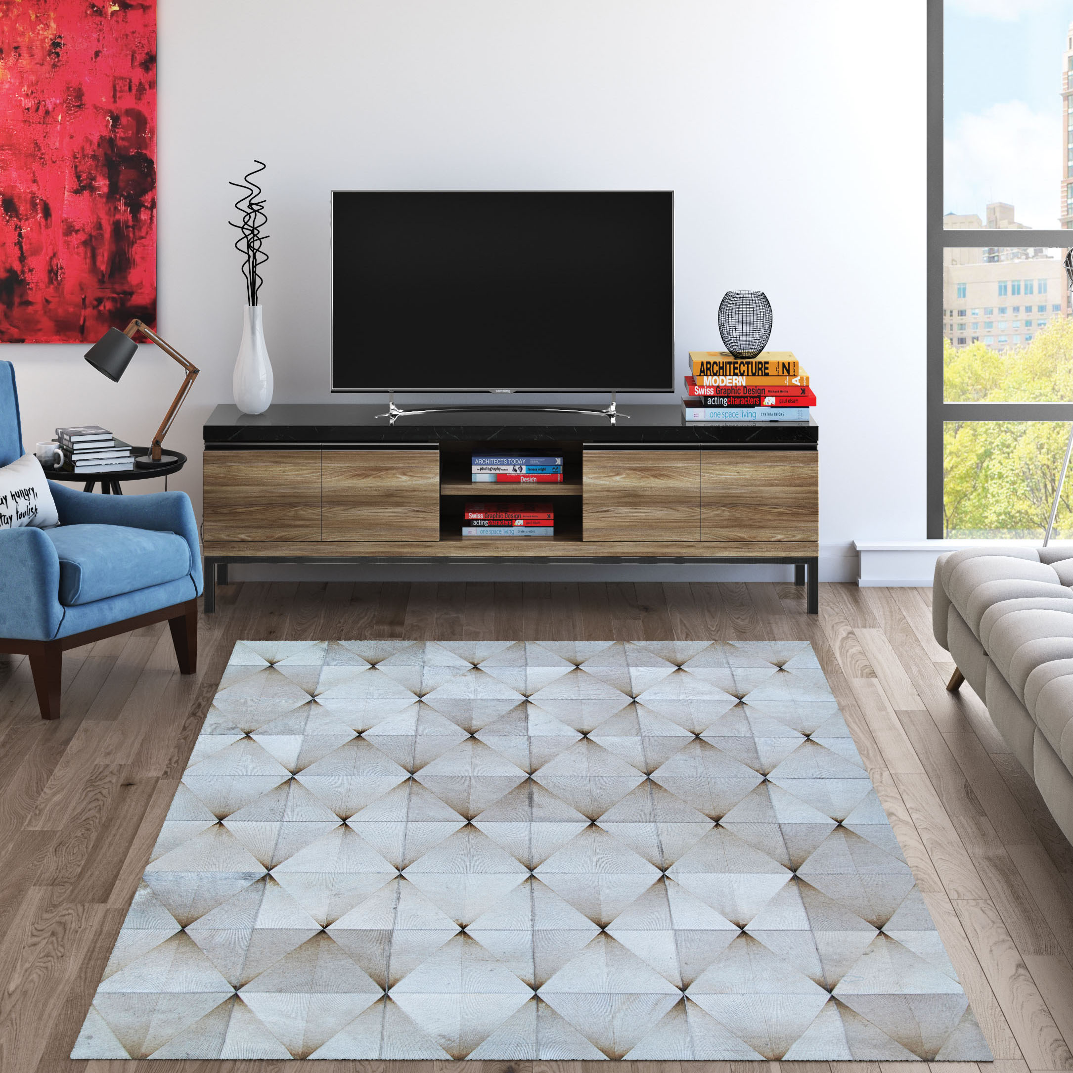 Couristan Chalet Diamondback Desert Moon Area Rug