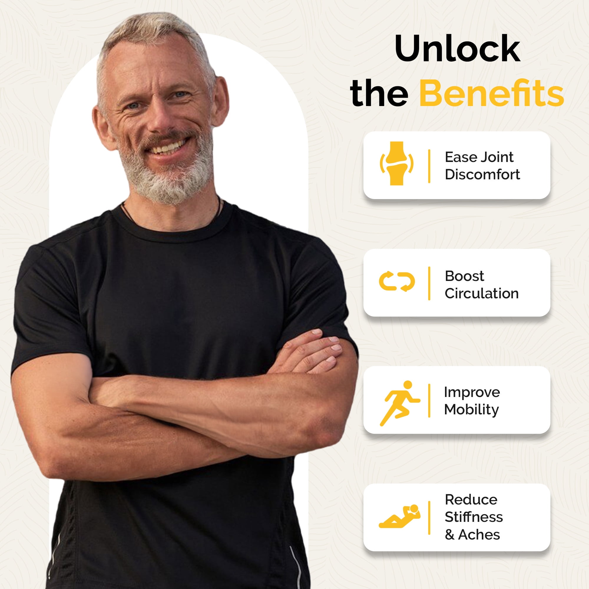 UpWellness Cartilage Revive + Joint Support Supplement for Men and Women with Type II Collagen for Joints - D-Glucosamine Sulfate & MSM - 60 Capsules