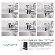 Aquasure Dash Series Countertop Drinking Water Filtration System with 0.5 Micron Carbon Block with Microban Technology (Black)
