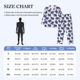 thumbnail image 4 of Fotbe Boho elephant Pattern Long Sleeve Pajama Set for Men,Sleepwear Set,2-piece Loungewear Set,Soft PJs Comfy Nightwear with Pockets-Large, 4 of 7