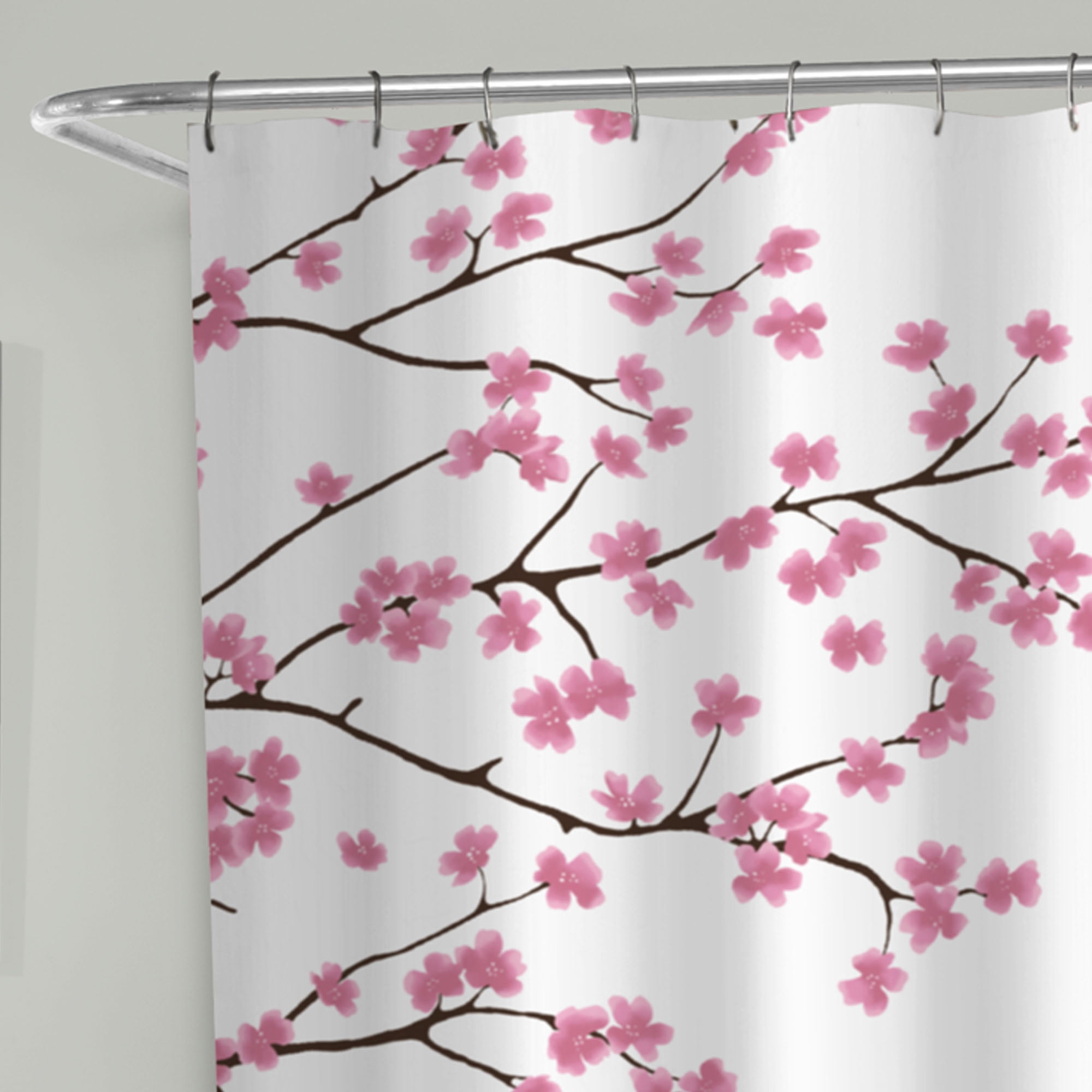 Hometrends Decorative Fabric Shower Curtain with Botanical Designs