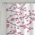 thumbnail image 4 of Hometrends Decorative Fabric Shower Curtain with Botanical Designs, 4 of 6