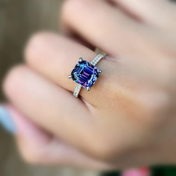 Blue Tanzanite Engagement Ring, Vintage Tanzanite Ring, Antique Tanzanite Halo Ring, Tanzanite Ring Women,Estate Tanzanite Promise Ring