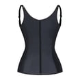 thumbnail image 2 of Three-Layer 9 Steel Bone Adjustable Shoulder Strap Rubber Corset Vest Latex Corset Abdominal Body Shaper, 2 of 5