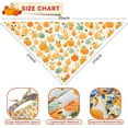 thumbnail image 2 of Fall Dog Bandana Reversible 2 Pack Small, Autumn Orange Pink Pumpkin Floral Leaves Cute Fall Pet Bandanas for Dogs Adjustable Triangle Holiday Scarves for Small Medium Boy Girl Dogs, 2 of 6