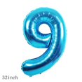 thumbnail image 2 of Set de globos Chaungfu de 11 piezas en azul para fiesta de 9.º cumpleaños, 2 of 5