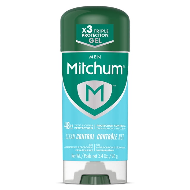 Mitchum Men, Gel Antiperspirant & Deodorant, 48 HR Protection, Clean Control, 96g