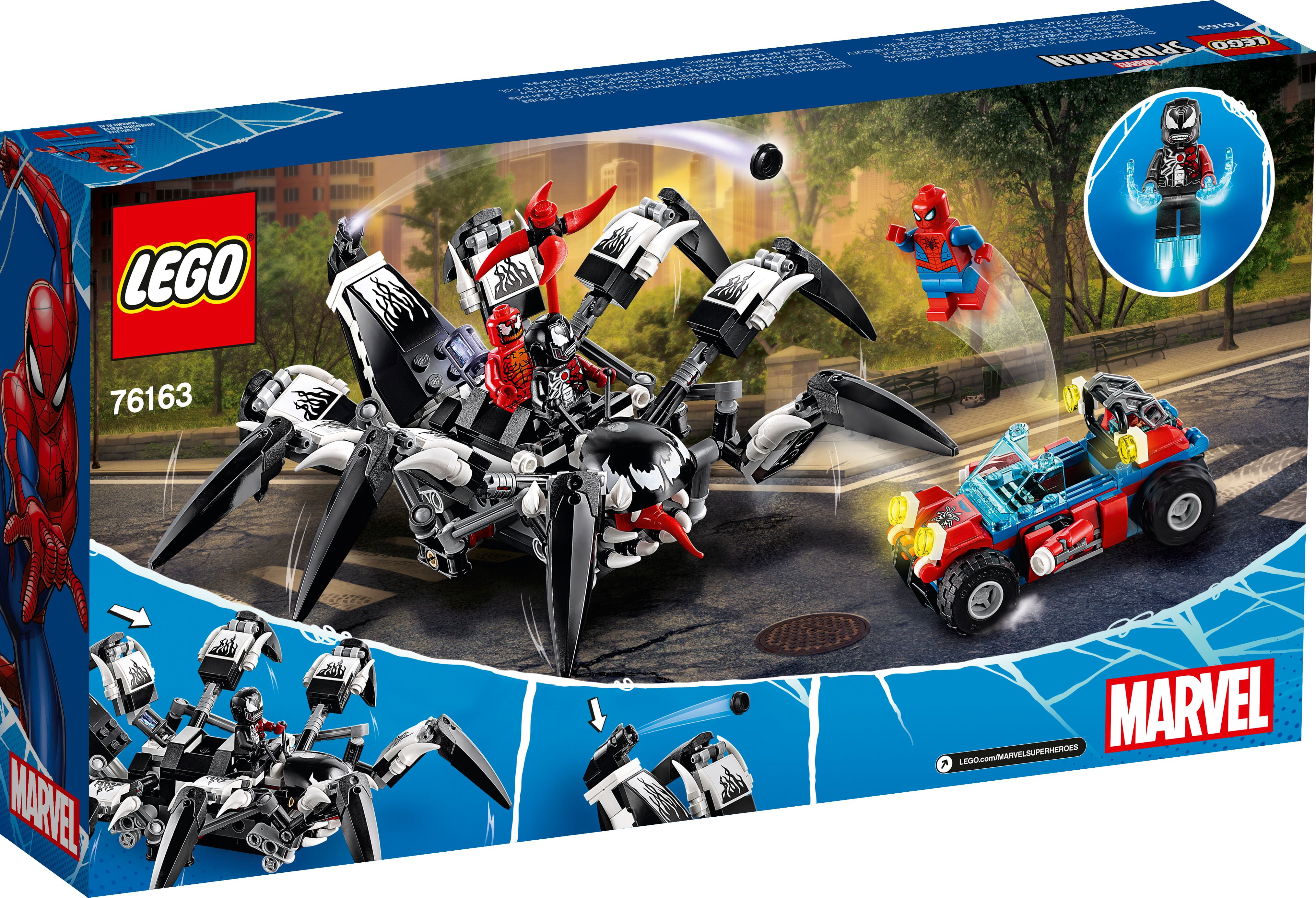 LEGO Marvel Avengers Venom Crawler 76163 Spider-Man vs Venom Mech Playset  (413 Pieces) 