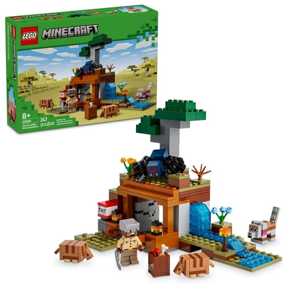 LEGO Minecraft L’expédition dans la mine du tatou 21269 Ensemble de construction (247 pièces)
