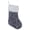 Gray Sequin Stocking, variant on Christmas Stocking, 1 Pack Sequin Polyester with Faux Fur Cuff and Hanging Loop, Xmas Tree Fireplace Mantel Candy Holder Decor, Blue Sequin Stocking