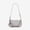 Gray, variant on Adult's PU Embossed Butterfly Hobo Baguette Bag with Dual Strap Puppy Charm, Gray