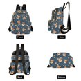thumbnail image 2 of JIALIOU Mini Backpack Purse for Women Quilted Casual Daypack Small Travel Shoulder Bag, Corgi Dog and Planet, 2 of 7