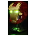 BRIKSMAX Led Lighting Kit with Remote Control for Legos Iron Man Helmet 76165 Building Blocks