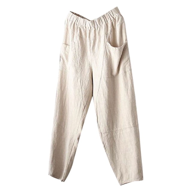 Mens Linen Pants Mens Summer New Style And Fashionable Pure Cotton And Linen Trousers
