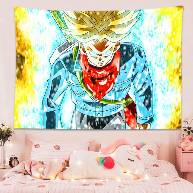 Pintura de Goku de Dragon Ball para colgar en la pared, póster de Anime para decoración del hogar, arte para habitación, imagen para sala de estar