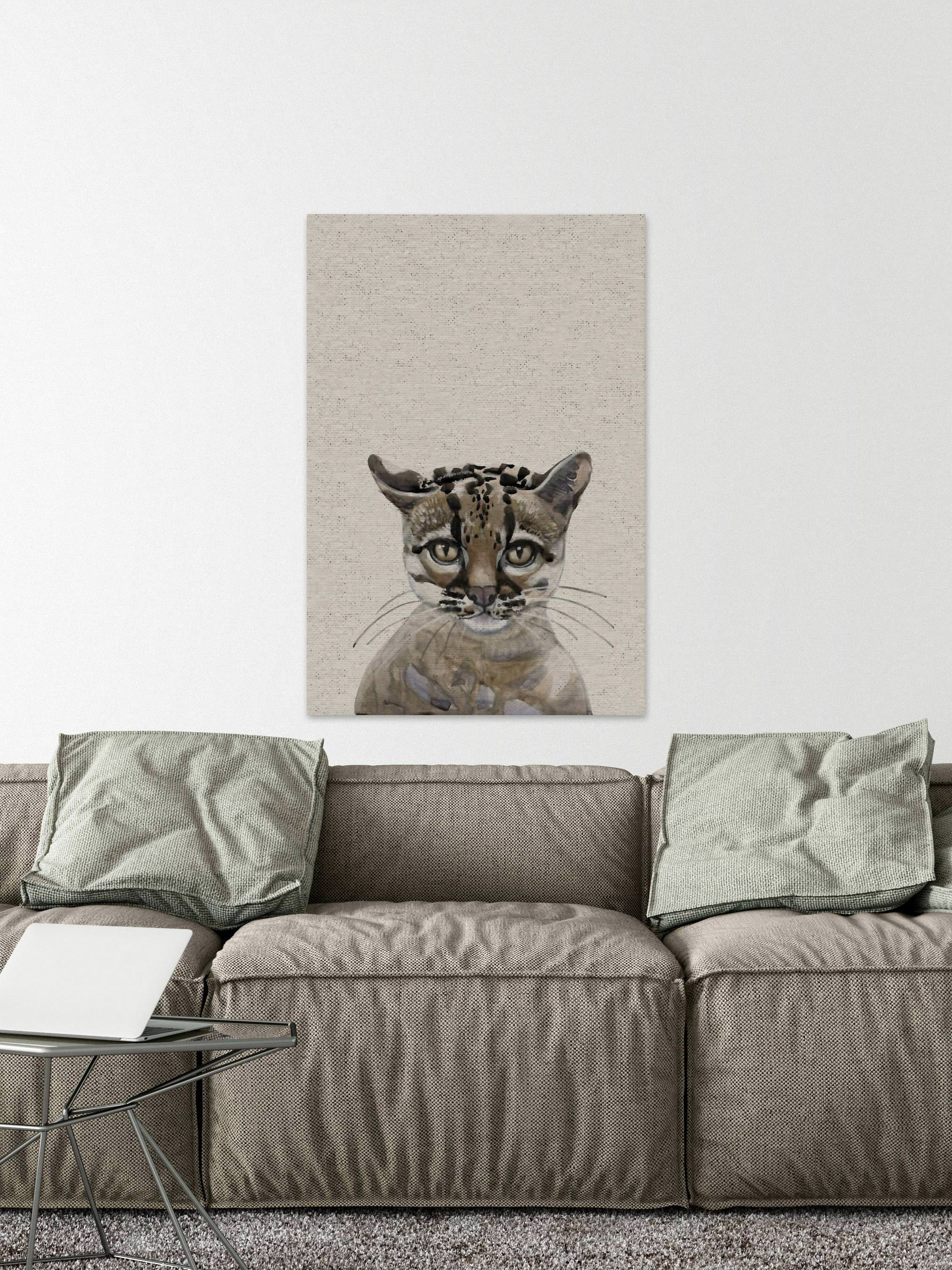 Little Whiskers Painting Print on Wrapped Canvas